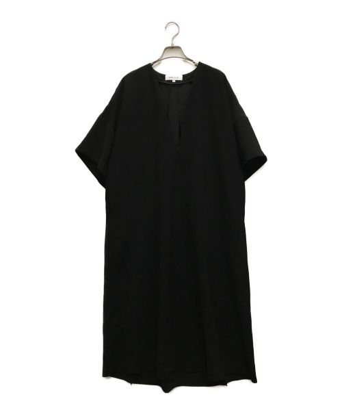ENFOLD（エンフォルド）ENFOLD (エンフォルド) COCOON LAYERED DRESS ブラック サイズ:36の古着・服飾アイテム