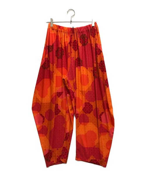 ISSEY MIYAKE（イッセイミヤケ）ISSEY MIYAKE (イッセイミヤケ) 総柄変形パンツ オレンジ サイズ:2の古着・服飾アイテム
