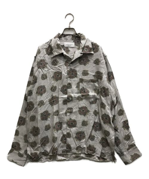 UNUSED（アンユーズド）UNUSED (アンユーズド) Emblem pattern shirt グレー サイズ:2の古着・服飾アイテム