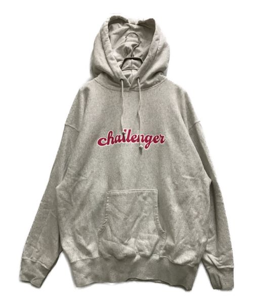 CHALLENGER（チャレンジャー）CHALLENGER (チャレンジャー) 90'S LOGO HOODIE グレー サイズ:XLの古着・服飾アイテム