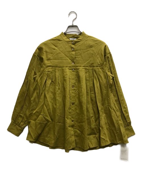 ARTS&SCIENCE（アーツアンドサイエンス）ARTS&SCIENCE (アーツアンドサイエンス) Front open tuck yoke blouse イエロー サイズ:1の古着・服飾アイテム