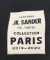 JIL SANDER (ジルサンダー) ビッグパッチマフラー ブラック：24800円