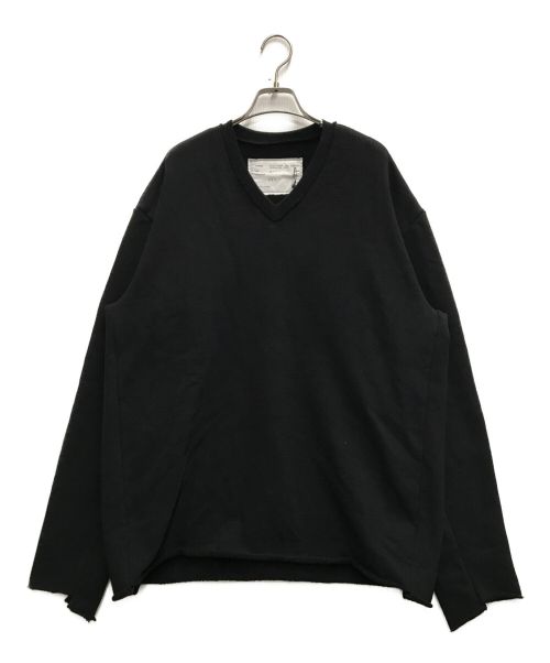 CAMIEL FORTGENS（カミエルフォートヘンス）CAMIEL FORTGENS (カミエルフォートヘンス) ｖ-neck sweater ブラック サイズ:XSの古着・服飾アイテム