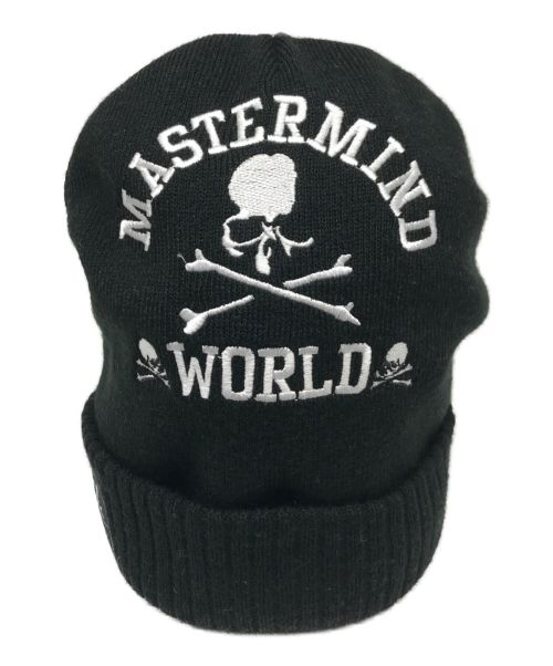 Mastermind WORLD × Mitchell & Ness（マスターマインド ワールド × ミッチェルアンドネス）Mastermind WORLD × Mitchell & Ness (マスターマインド ワールド × ミッチェルアンドネス) ニット帽 ブラックの古着・服飾アイテム