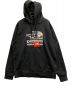 SUPREME（シュプリーム）の古着「Metallic Logo Hooded Sweatshirt」｜ブラック