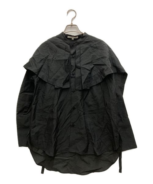 UN3D.（アンスリード）UN3D. (アンスリード) ケープシャツ ブラック サイズ:FREEの古着・服飾アイテム