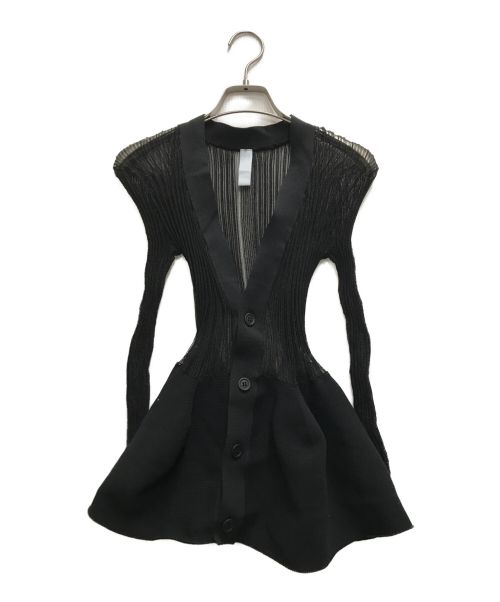 CFCL（シーエフシーエル）CFCL (シーエフシーエル) POTTERY LUCENT CARDIGAN ブラック サイズ:1の古着・服飾アイテム