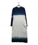 Mame Kurogouchiマメクロゴウチ）の古着「Shibori Tie-Dyed Cotton Jersey Dress」｜ネイビー