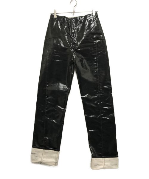 FETICO（フェティコ）FETICO (フェティコ) HIGHRISE PVC DENIM JEANS ブラック サイズ:2の古着・服飾アイテム