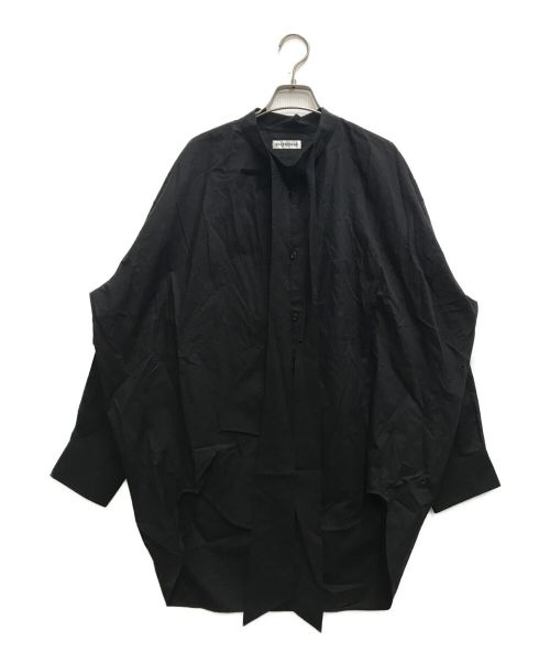 BALENCIAGA（バレンシアガ）BALENCIAGA (バレンシアガ) ニュースウィング ロゴプリントシャツ ブラック サイズ:36の古着・服飾アイテム