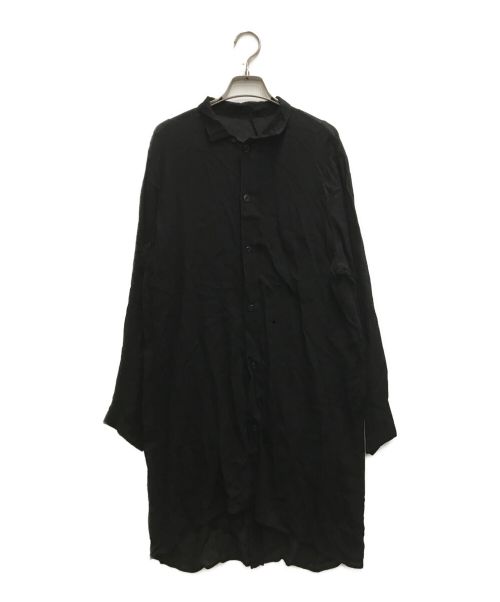 Y's（ワイズ）Y's (ワイズ) キュプラロングシャツ ブラック サイズ:2の古着・服飾アイテム