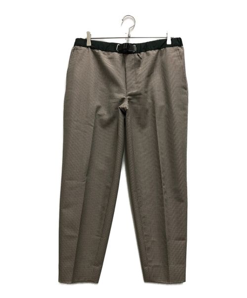 kolor/BEACON（カラービーコン）kolor/BEACON (カラービーコン) ハウンドトゥースチェックテーパードパンツ ベージュ サイズ:3の古着・服飾アイテム