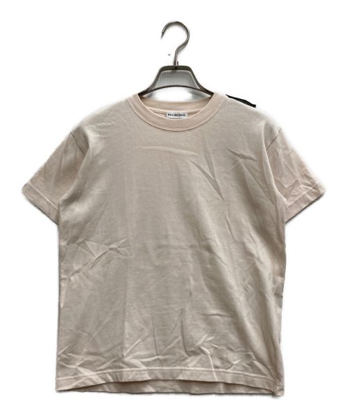BALENCIAGA（バレンシアガ）BALENCIAGA (バレンシアガ) タブデザインTシャツ ピンク サイズ:Ⅿの古着・服飾アイテム