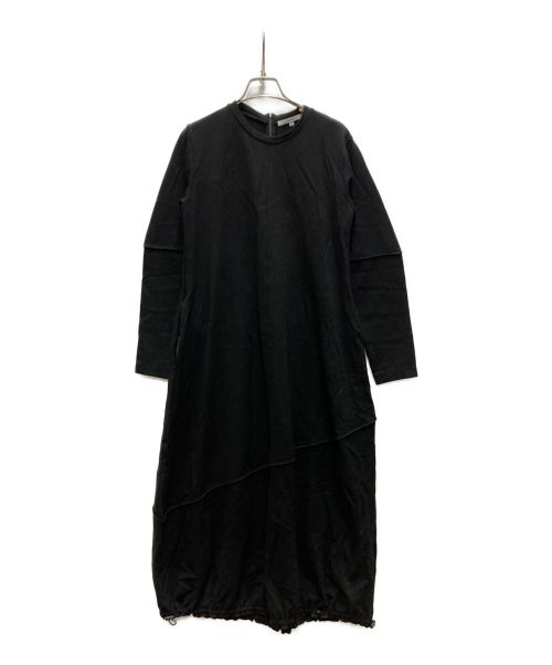 UN3D.（アンスリード）UN3D. (アンスリード) バルーンカットワンピース ブラック サイズ:36の古着・服飾アイテム