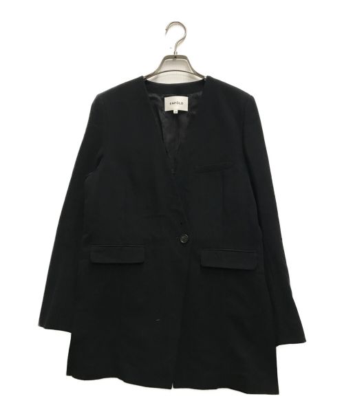 ENFOLD（エンフォルド）ENFOLD (エンフォルド) テーラードジャケット ブラック サイズ:38の古着・服飾アイテム