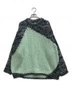 YOKEヨーク）の古着「Intarsia Crewneck Sweater」｜グリーン×ネイビー