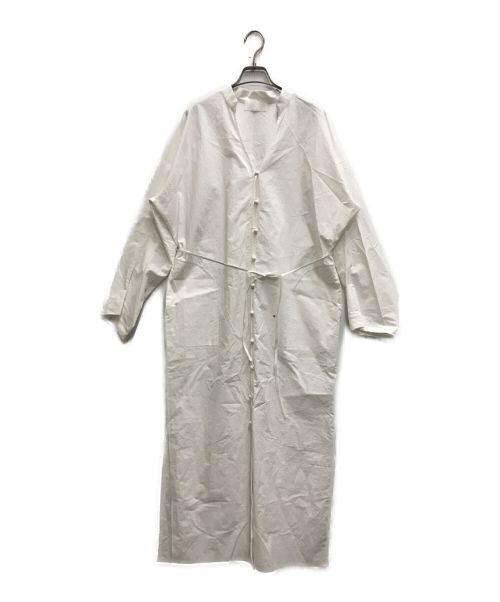 Mame Kurogouchi（マメクロゴウチ）Mame Kurogouchi (マメクロゴウチ) Nidom Cotton Shirt Dress ホワイト サイズ:2の古着・服飾アイテム