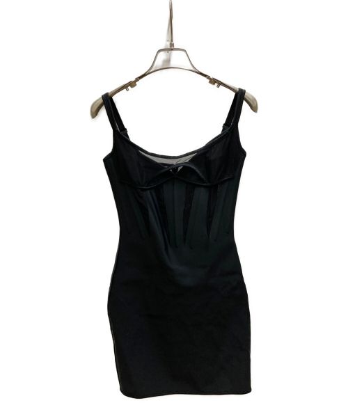 MUGLER（ミュグレー）MUGLER (ミュグレー) H&M (エイチアンドエム) パネルボディスーツ ブラック サイズ:XSの古着・服飾アイテム