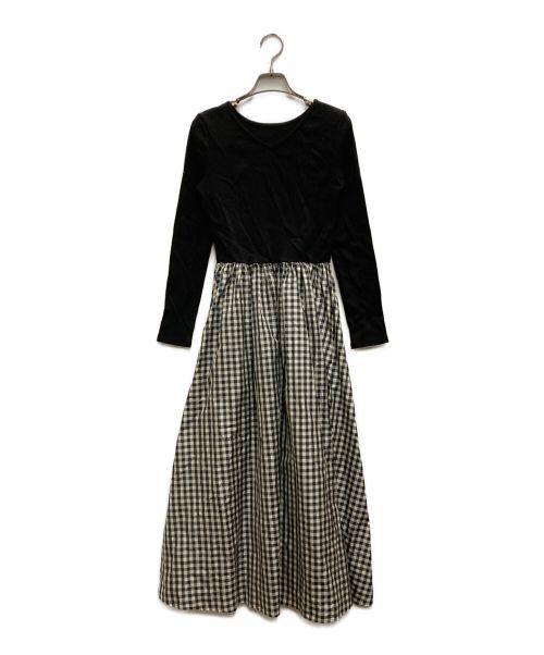 UNITED ARROWS（ユナイテッドアローズ）UNITED ARROWS (ユナイテッドアローズ) フィット＆フレア ワンピース ブラック サイズ:38の古着・服飾アイテム