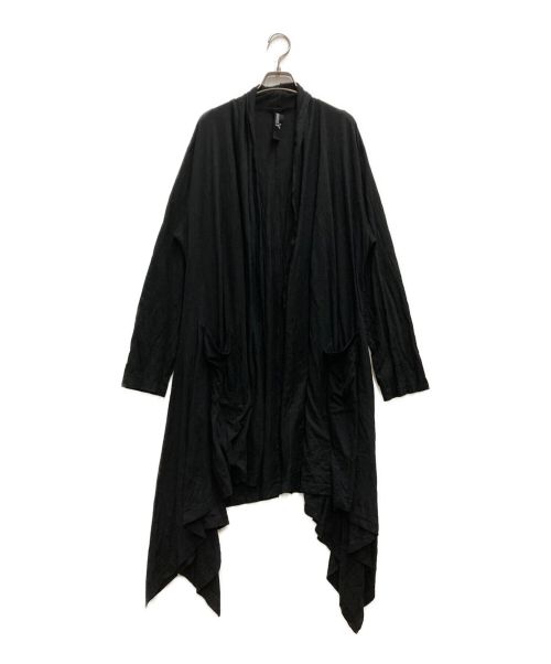 GROUND Y（グラウンドワイ）GROUND Y (グラウンドワイ) 天笠ロングカーディガン ブラック サイズ:3の古着・服飾アイテム
