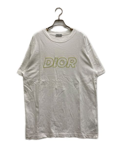 DIOR HOMME（ディオール オム）DIOR HOMME (ディオール オム) ロゴ刺繍オーバーサイズTシャツ ホワイト サイズ:Ⅼの古着・服飾アイテム