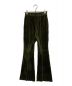 Mame Kurogouchi (マメクロゴウチ) Velour Knit Flared Trousers グリーン サイズ:1：16000円