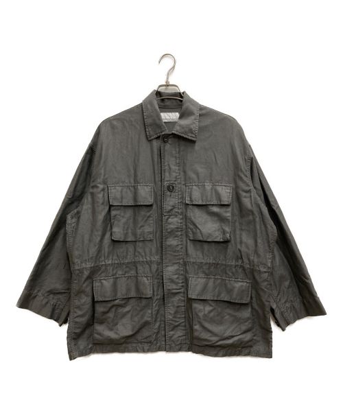 Graphpaper（グラフペーパー）Graphpaper (グラフペーパー) Cotton Linen Moleskin Millitary Jacket グレーの古着・服飾アイテム