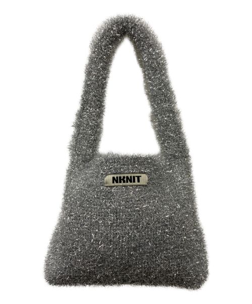 NKNIT（ンニット）NKNIT (ンニット) kirakira hand bag シルバーの古着・服飾アイテム