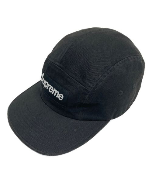 SUPREME（シュプリーム）SUPREME (シュプリーム) TWILL CAMP CAP ブラックの古着・服飾アイテム
