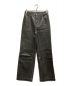 MAISON SPECIAL（メゾンスペシャル）の古着「Washed Vegan Leather Wide Straight Pants」｜ブラック