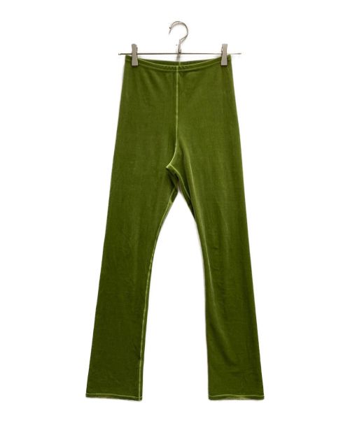 SIMONE WILD（シモーネワイルド）SIMONE WILD (シモーネワイルド) VELVET FLAIR PANTS グリーン サイズ:Sの古着・服飾アイテム