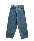 steinシュタイン）の古着「Vintage Reproduction Wide Tuck Denim Jeans」｜インディゴ