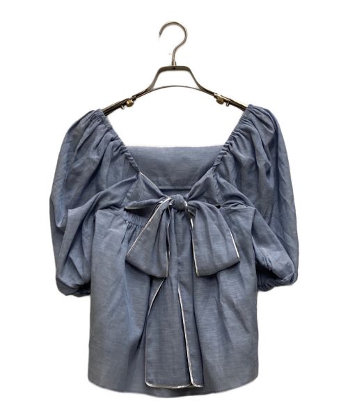 KEITA MARUYAMA（ケイタマルヤマ）KEITA MARUYAMA (ケイタマルヤマ) Linen Loan ブラウス ブルー サイズ:1の古着・服飾アイテム