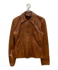 Natural Comfort (ナチュラルコンフォート) 70'sレザージャケット ブラウン サイズ:38