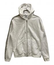 HERMES (エルメス) フーデッドジップアップ・パーカ 《ランH》 ホワイト サイズ:L