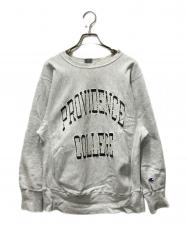 Champion REVERSE WEAVE (チャンピオン リバース ウィーブ) 80s~90s2段プリントスウェット グレー サイズ:M