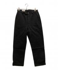 JEAN LAUMET (ジャン・ロメ) Pantalon chevron ヘリンボーンパンツ ブラック サイズ:不明