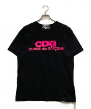 CDG (シーディージー) プリントTシャツ ブラック サイズ:L