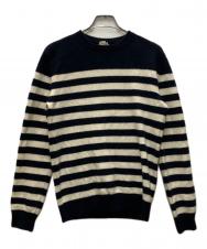 Saint Laurent Paris (サンローランパリ) カシミヤボーダーニット ネイビー サイズ:S