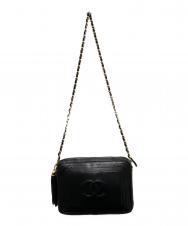 CHANEL (シャネル) ヴィンテージチェーンショルダーバッグ ブラック