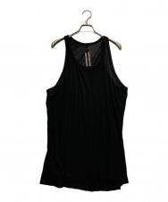 RICK OWENS (リックオウエンス) ロング丈タンクトップ ブラック サイズ:S