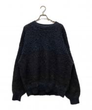 YOKE (ヨーク) 1LDK (ワンエルディーケー) 別注STILL BORDER CREWNECK ネイビー サイズ:2