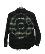 KAMIYA (カミヤ) OVERDYE CHECK SHIRTS ブラック サイズ:M