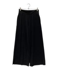 ISSEY MIYAKE (イッセイミヤケ) ハイウエストイージーパンツ ブラック サイズ:SIZE 2