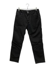 STONE ISLAND (ストーンアイランド) リップストップストレートパンツ ブラック サイズ:W30