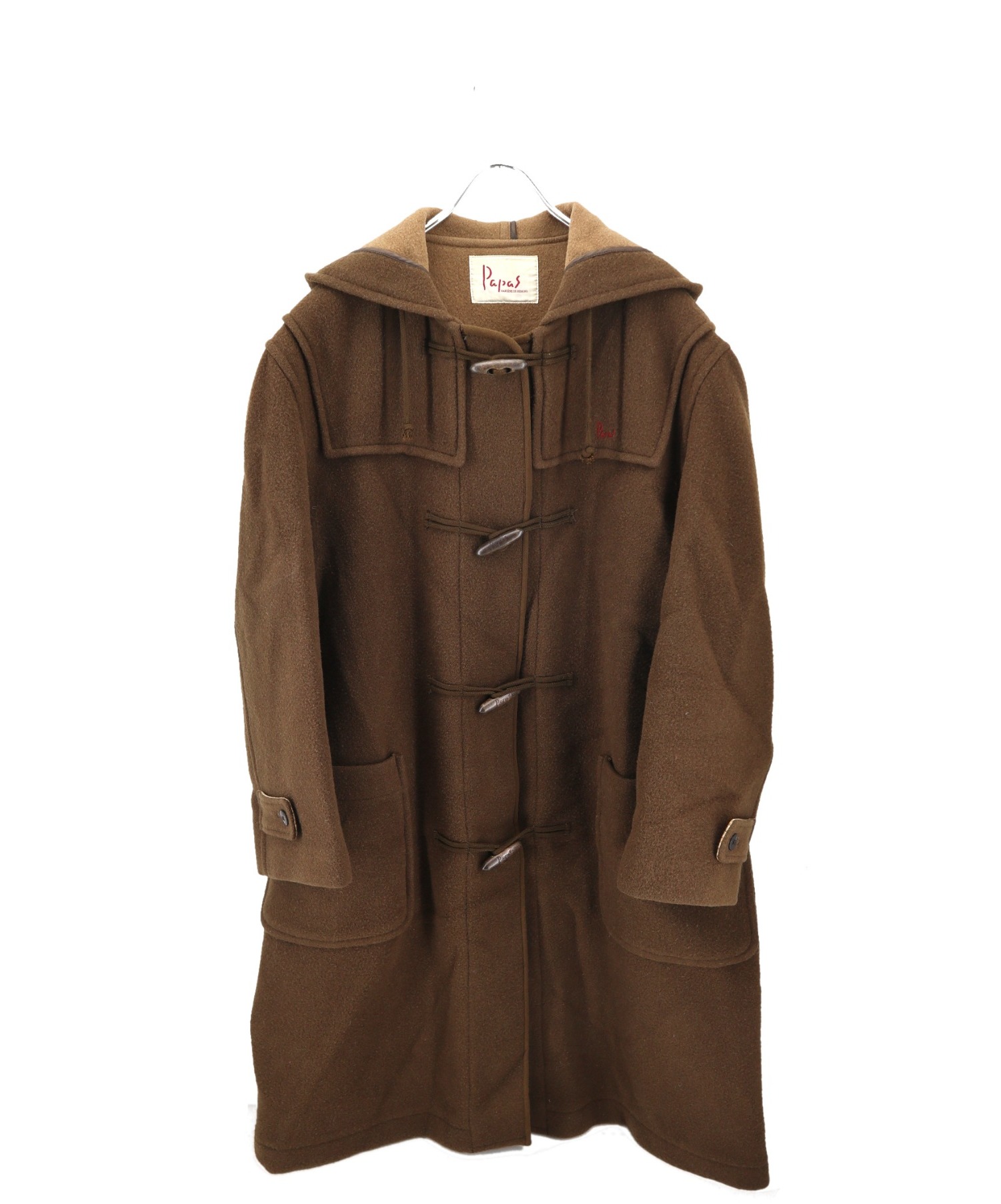 中古 古着通販 Papas パパス ダッフルコート ブラウン サイズ M ブランド 古着通販 トレファク公式 Trefac Fashion