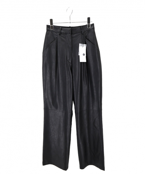 中古 古着通販 Moussy マウジー Faux Leather Straight Pants ブラック サイズ 1 ブランド 古着通販 トレファク公式 Trefac Fashion