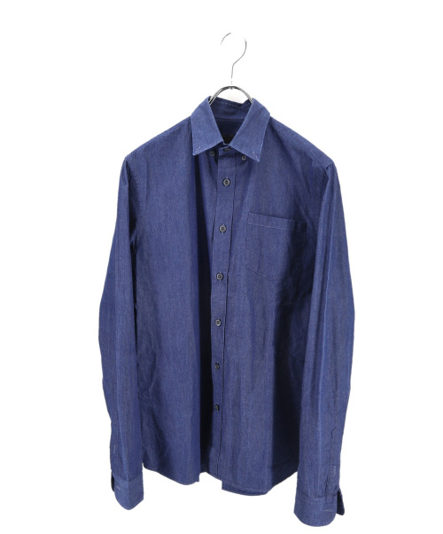 PRADA（プラダ）PRADA (プラダ) ボタンダウンシャツ インディゴ サイズ:37の古着・服飾アイテム