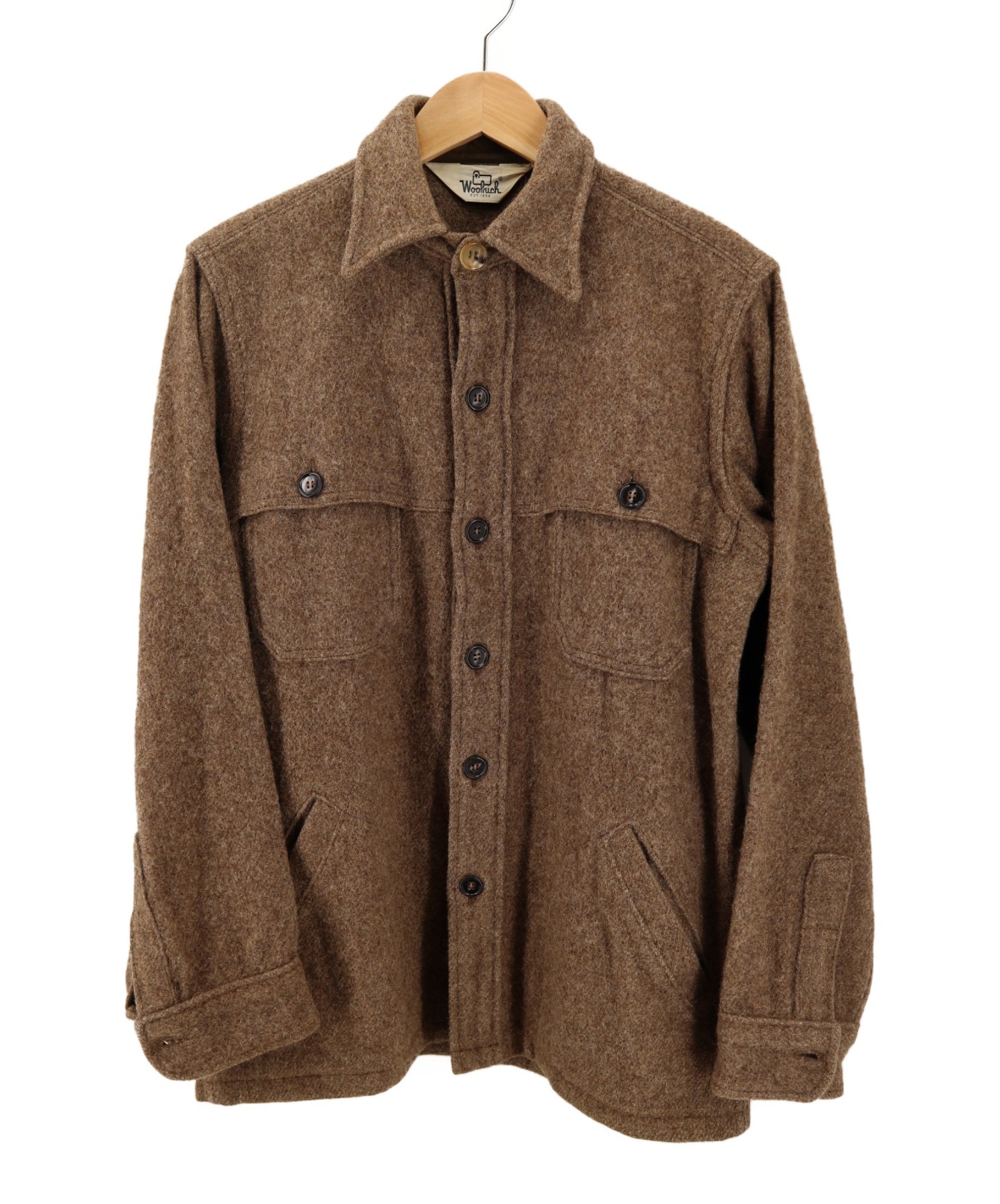WOOLRICH (ウールリッチ) 60‘S-70‘Sウールシャツジャケット ブラウン サイズ:－