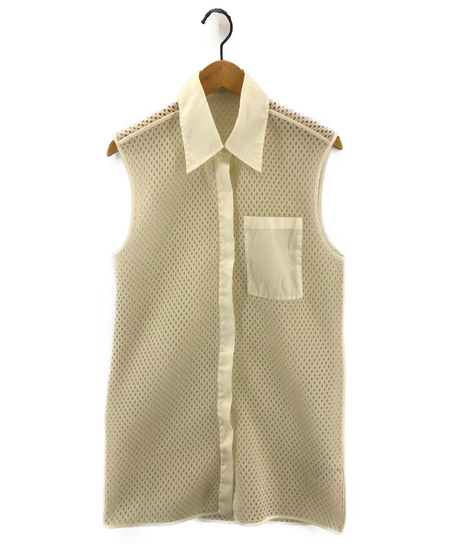 中古 古着通販 Acne Studios アクネストゥディオズ ノースリーブメッシュワンピース ホワイト サイズ 36 ブランド 古着通販 トレファク公式 Trefac Fashion